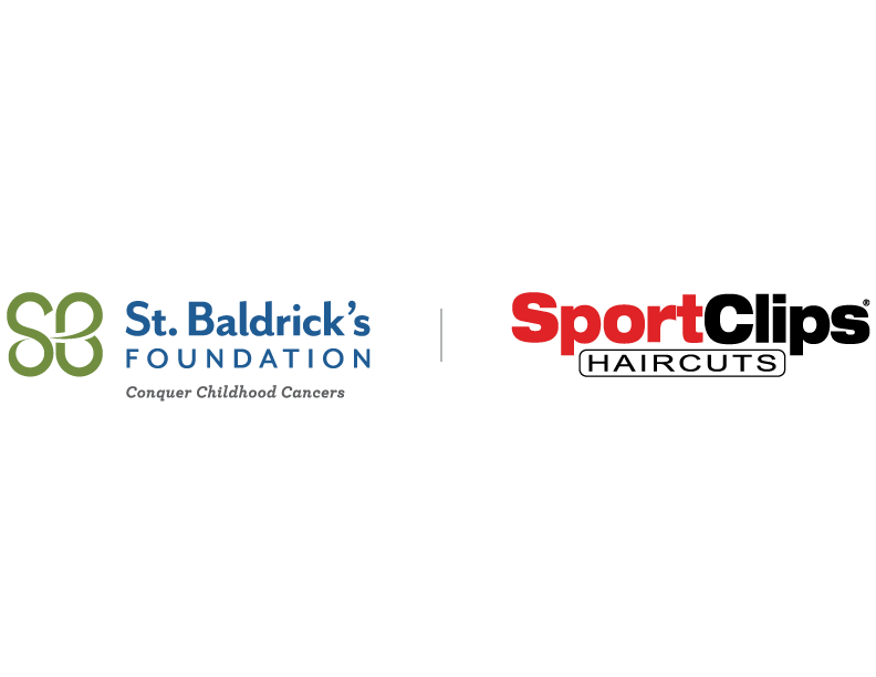 Saint Baldricks Foundation and the Sport Clips logos