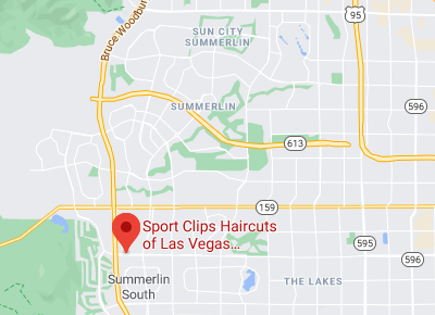 Map to Sport Clips of Downtown Summerlin Las Vegas Nevada