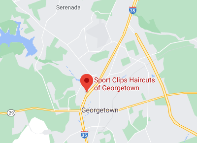 Map to Sport Clips of Georgetown Texas