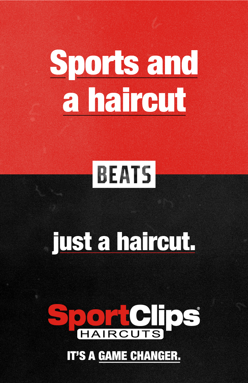 Sports and a haircut beats just a haircut - Sport Clips - It's a game changer