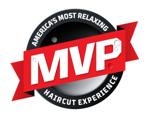 The New MVP Haircut Experience logo reads - Americas Most Relaxing Haircut Experience - MVP