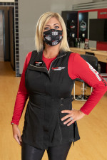 Sport Clips stylist wearing mask